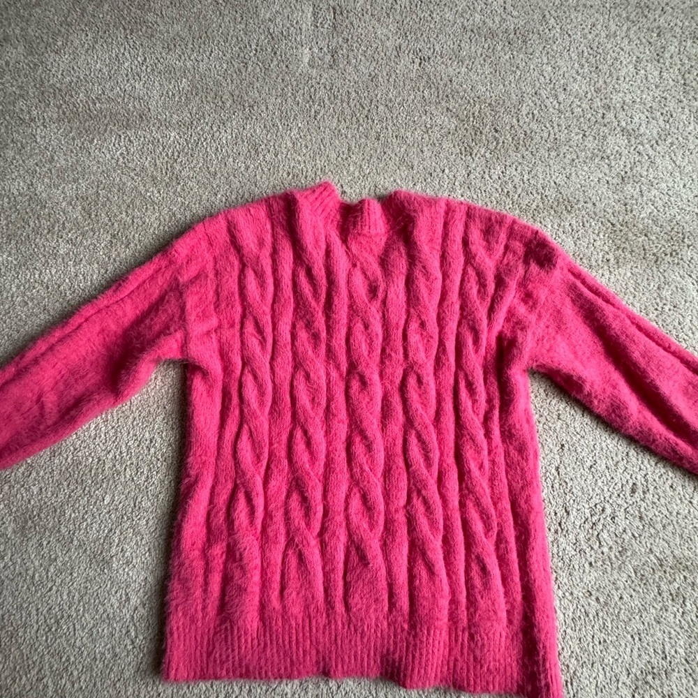 Lucky Brand V-Neck Pink Sweater - Picture 4 of 4